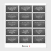 Tableau de bord moderne Étiquettes de adresse indi (Feuille)