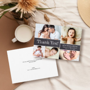 Tableau de bord Photos modernes Baby shower Merci