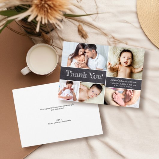 Tableau de bord Photos modernes Baby shower Merci