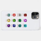 Tableau de bord, pierres gemmes de 12 mois, coque  (Dos (Horizontal))