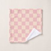 Tableau de bord rose et crème (Gant de toilette)