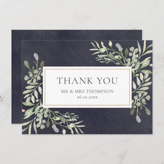 Tableau de bord vert Merci Feuille (Devant / Derrière)