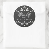 Tableau de bord vintage | Stickers Graduation (Sac)