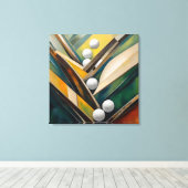 Tableau de boules de golf - Impression d'art en to (Insitu (Plancher de Bois))
