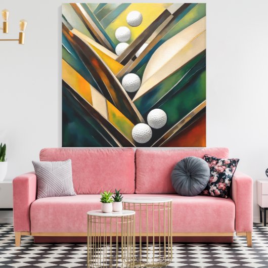 Tableau de boules de golf - Impression d'art en to (Insitu(Salon))