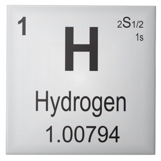 Tableau de carreau de céramique d'hydrogène des (Devant)