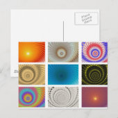 Tableau de carte postale de cercles (Devant / Derrière)