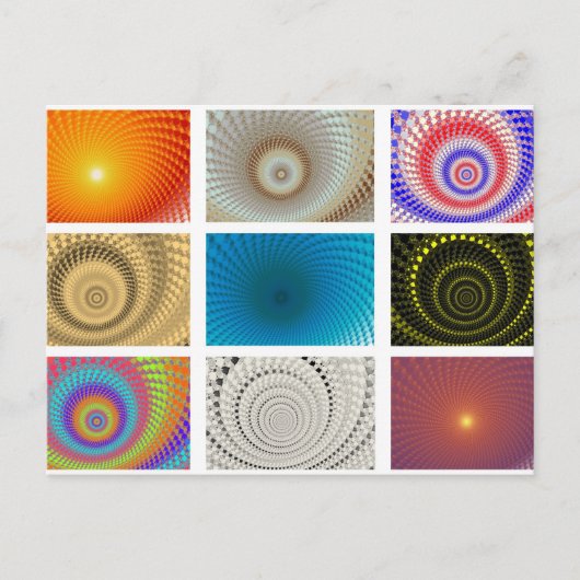 Tableau de carte postale de cercles (Devant)