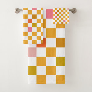 Tableau de contrôle moderne Jaune À damiers Motif