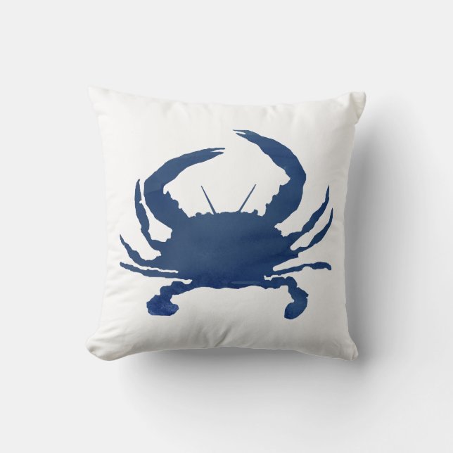 Tableau de crabe bleu marine Coussin de plage Silh (Recto)