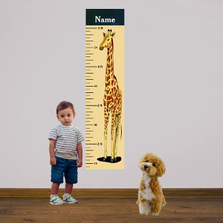 Tableau de croissance de la girafe à long cou Ajou