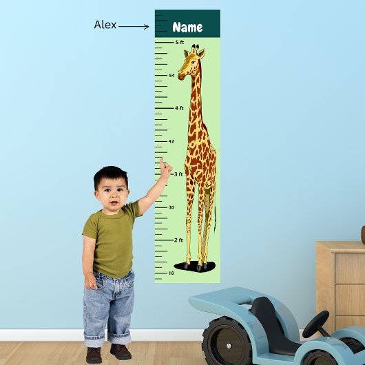Tableau de croissance de la girafe à long cou Ajou