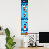 Tableau de croissance de l'ours de garçon Nautique (Bureau à domicile)