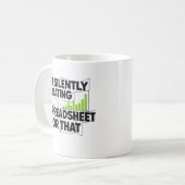 Tableau de croissance financière Mug Motivationnel (Devant gauche)