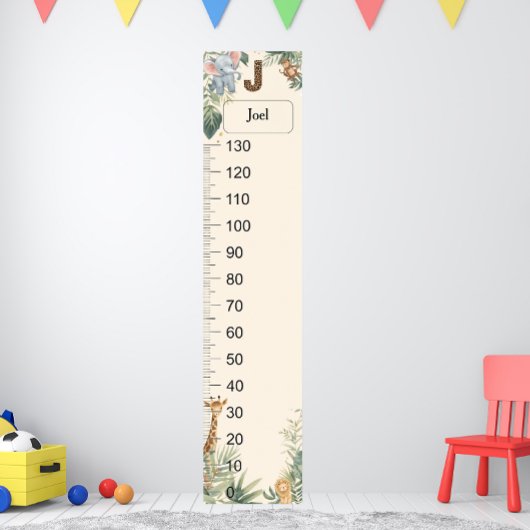 Tableau de croissance personnalisé avec monogramme