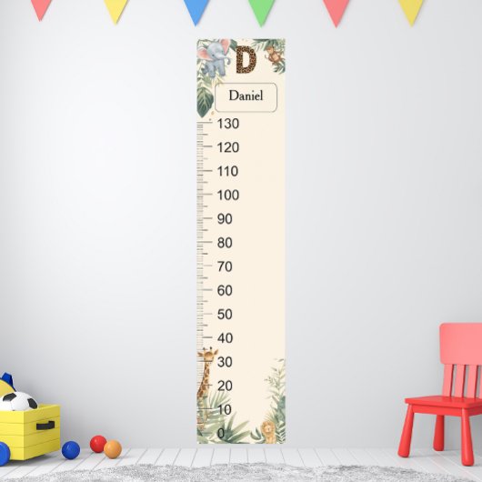 Tableau de croissance personnalisé avec monogramme