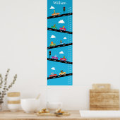 Tableau de croissance pour enfants - Animaux, voit (Cuisine)