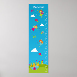 Tableau de croissance pour enfants - Fées