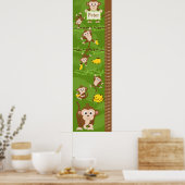 Tableau de croissance pour enfants - Singes (Cuisine)