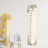 Tableau de croissance Q Monogramme Nom personnalis