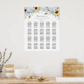 Tableau de disposition de mariage à 20 tables avec (Cuisine)