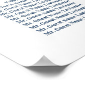 Tableau de disposition de mariage bleu marine (Coin)