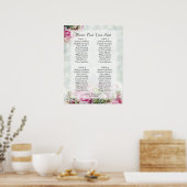 Tableau de disposition de mariage floral de printe (Cuisine)