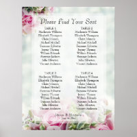 Tableau de disposition de mariage floral de printe