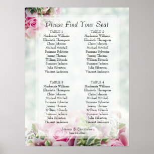 Tableau de disposition de mariage floral de printe