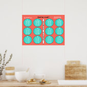 Tableau de disposition de table de mariage Corail (Cuisine)