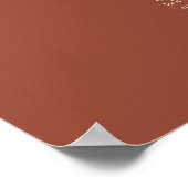 Tableau de disposition de table Terracotta Elegant (Coin)