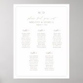 Tableau de disposition des places Monogramme 5 tab (Devant)