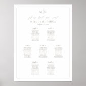 Tableau de disposition des places Monogramme 7 Tab (Devant)