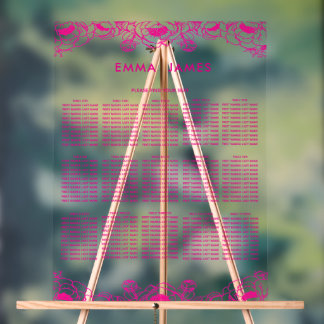 tableau de disposition des sièges de mariage de ja