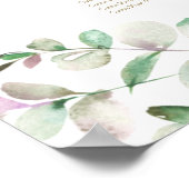 Tableau de Fête des mariées Eucalyptus vert (Coin)