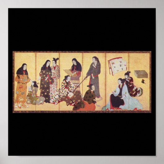 Tableau de Iwasa Matabei c. 1650 Japon (Devant)