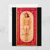 Tableau de la carte postale du Christ (Devant / Derrière)