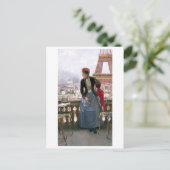 Tableau de la carte postale Tour Eiffel (Debout devant)