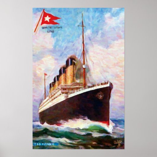 Tableau de la ligne Titanic White Star (Devant)