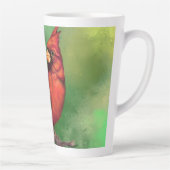 Tableau de la Mug latte des oiseaux cardinaux roug (Droite)