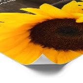 Tableau de la table de Mariage de tournesol rustiq (Coin)