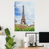 Tableau de la Tour Eiffel (Bureau à domicile)