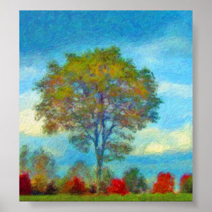 Tableau de l'arbre d'automne