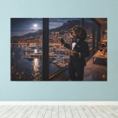 Tableau de luxe de Cockapoo – Toile de chien de Mo (Insitu (Plancher de Bois))