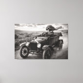 Tableau de luxe de Cockapoo - Toile de style vinta (Recto)