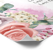 Tableau de mariage aux roses aquarelles (Coin)