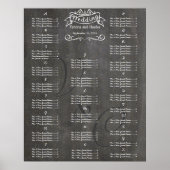 Tableau de mariage avec points dorés pour placemen (Devant)
