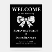 Tableau de mariage classique en noir et blanc (Recto)