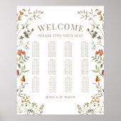 Tableau de Mariage de automne orange d'automne (Devant)