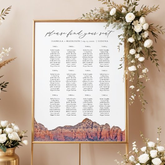 Tableau de mariage de la ligne d'horizon peinte de